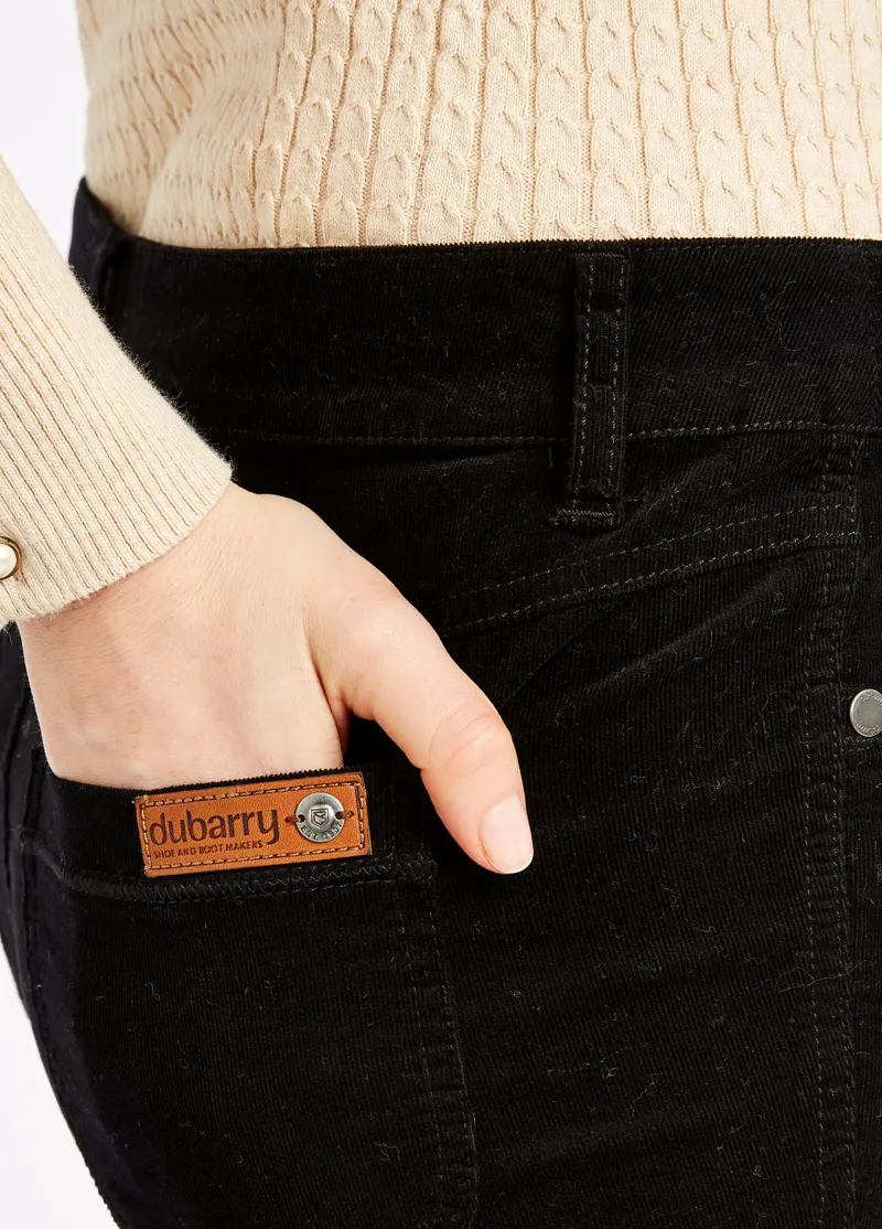 Dubarry Honeysuckle Cord Trouser - Black-2